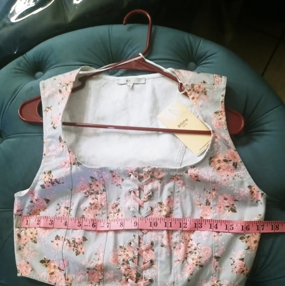 New floral top size L Zipper Blashe - Picture 2 of 4